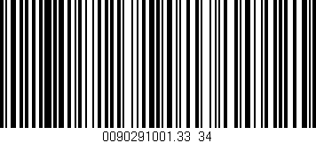 Código de barras (EAN, GTIN, SKU, ISBN): '0090291001.33/34'