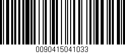 Código de barras (EAN, GTIN, SKU, ISBN): '0090415041033'