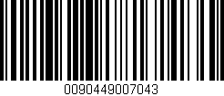 Código de barras (EAN, GTIN, SKU, ISBN): '0090449007043'