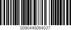 Código de barras (EAN, GTIN, SKU, ISBN): '0090449084037'