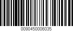 Código de barras (EAN, GTIN, SKU, ISBN): '0090450006035'