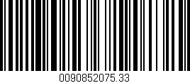 Código de barras (EAN, GTIN, SKU, ISBN): '0090852075.33'