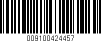 Código de barras (EAN, GTIN, SKU, ISBN): '009100424457'