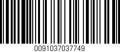 Código de barras (EAN, GTIN, SKU, ISBN): '0091037037749'
