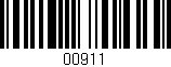 Código de barras (EAN, GTIN, SKU, ISBN): '00911'