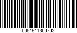 Código de barras (EAN, GTIN, SKU, ISBN): '0091511300703'