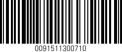 Código de barras (EAN, GTIN, SKU, ISBN): '0091511300710'