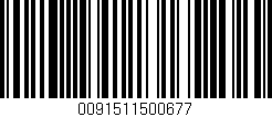 Código de barras (EAN, GTIN, SKU, ISBN): '0091511500677'