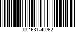 Código de barras (EAN, GTIN, SKU, ISBN): '0091661440762'