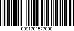 Código de barras (EAN, GTIN, SKU, ISBN): '0091701577830'