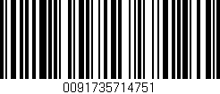 Código de barras (EAN, GTIN, SKU, ISBN): '0091735714751'