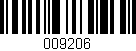 Código de barras (EAN, GTIN, SKU, ISBN): '009206'