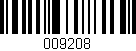 Código de barras (EAN, GTIN, SKU, ISBN): '009208'