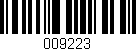 Código de barras (EAN, GTIN, SKU, ISBN): '009223'