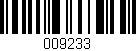 Código de barras (EAN, GTIN, SKU, ISBN): '009233'