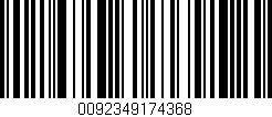 Código de barras (EAN, GTIN, SKU, ISBN): '0092349174368'