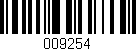 Código de barras (EAN, GTIN, SKU, ISBN): '009254'