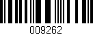 Código de barras (EAN, GTIN, SKU, ISBN): '009262'