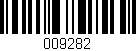 Código de barras (EAN, GTIN, SKU, ISBN): '009282'