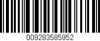 Código de barras (EAN, GTIN, SKU, ISBN): '009283585952'