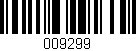 Código de barras (EAN, GTIN, SKU, ISBN): '009299'