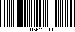Código de barras (EAN, GTIN, SKU, ISBN): '0093155118010'