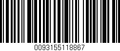 Código de barras (EAN, GTIN, SKU, ISBN): '0093155118867'