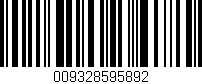 Código de barras (EAN, GTIN, SKU, ISBN): '009328595892'