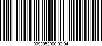 Código de barras (EAN, GTIN, SKU, ISBN): '0093352008.33-34'