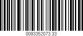 Código de barras (EAN, GTIN, SKU, ISBN): '0093352073.33'