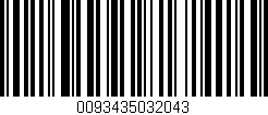 Código de barras (EAN, GTIN, SKU, ISBN): '0093435032043'