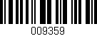 Código de barras (EAN, GTIN, SKU, ISBN): '009359'