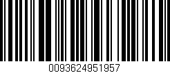 Código de barras (EAN, GTIN, SKU, ISBN): '0093624951957'