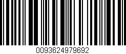 Código de barras (EAN, GTIN, SKU, ISBN): '0093624979692'