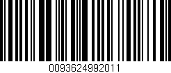 Código de barras (EAN, GTIN, SKU, ISBN): '0093624992011'