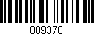 Código de barras (EAN, GTIN, SKU, ISBN): '009378'