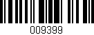 Código de barras (EAN, GTIN, SKU, ISBN): '009399'