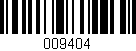 Código de barras (EAN, GTIN, SKU, ISBN): '009404'
