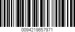 Código de barras (EAN, GTIN, SKU, ISBN): '0094219657971'