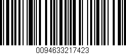 Código de barras (EAN, GTIN, SKU, ISBN): '0094633217423'