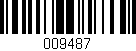 Código de barras (EAN, GTIN, SKU, ISBN): '009487'