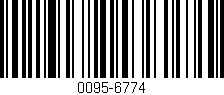 Código de barras (EAN, GTIN, SKU, ISBN): '0095-6774'