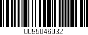 Código de barras (EAN, GTIN, SKU, ISBN): '0095046032'