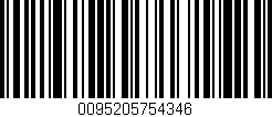 Código de barras (EAN, GTIN, SKU, ISBN): '0095205754346'