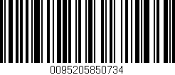 Código de barras (EAN, GTIN, SKU, ISBN): '0095205850734'