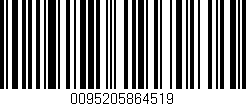 Código de barras (EAN, GTIN, SKU, ISBN): '0095205864519'