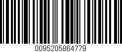 Código de barras (EAN, GTIN, SKU, ISBN): '0095205864779'