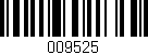 Código de barras (EAN, GTIN, SKU, ISBN): '009525'