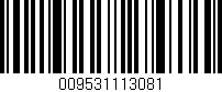 Código de barras (EAN, GTIN, SKU, ISBN): '009531113081'