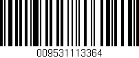 Código de barras (EAN, GTIN, SKU, ISBN): '009531113364'